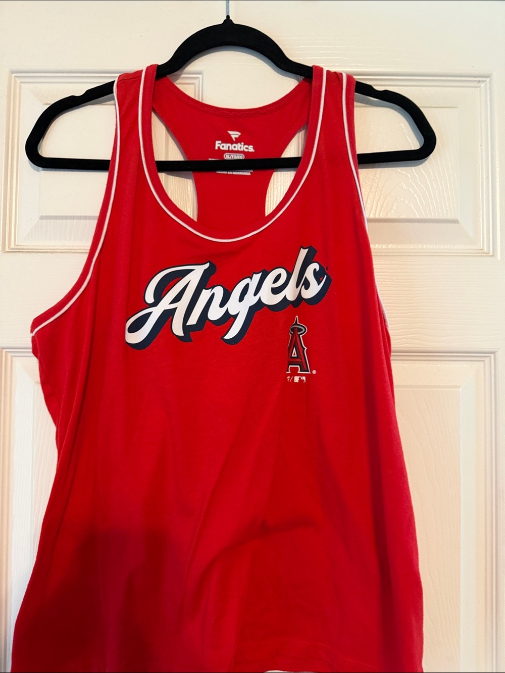 Fanatics Red Los Angeles Angels Script Tank